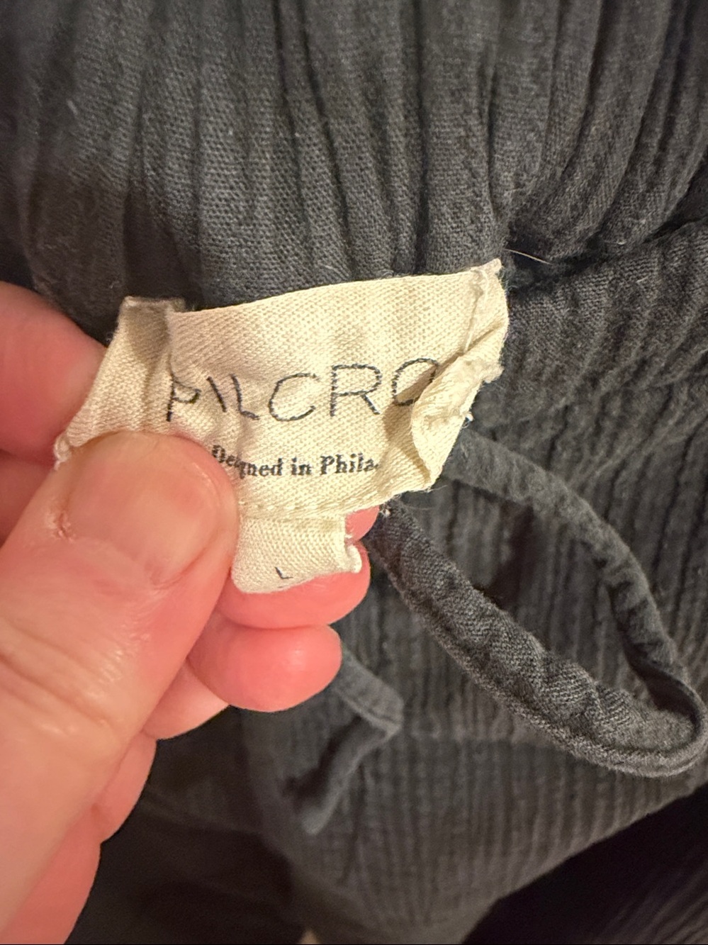 PILCRO Balloon Jogger Pants Navy Blue LARGE Anthropologie - Picture 5 of 8